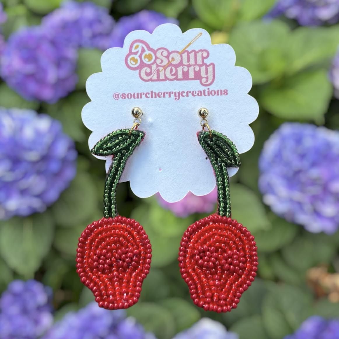 Cherry Skull Earrings