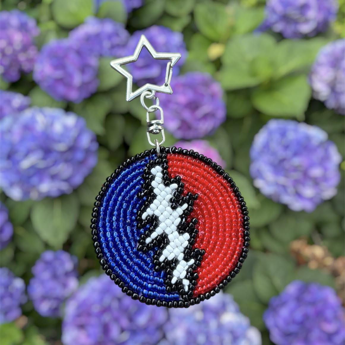 Grateful Lightning Bolt Keychain