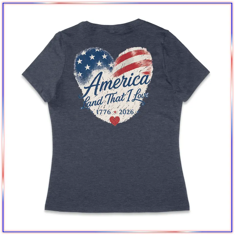 America - LVL45V  Volunteer Knitwear™ Women’s Daily V-Neck Tee