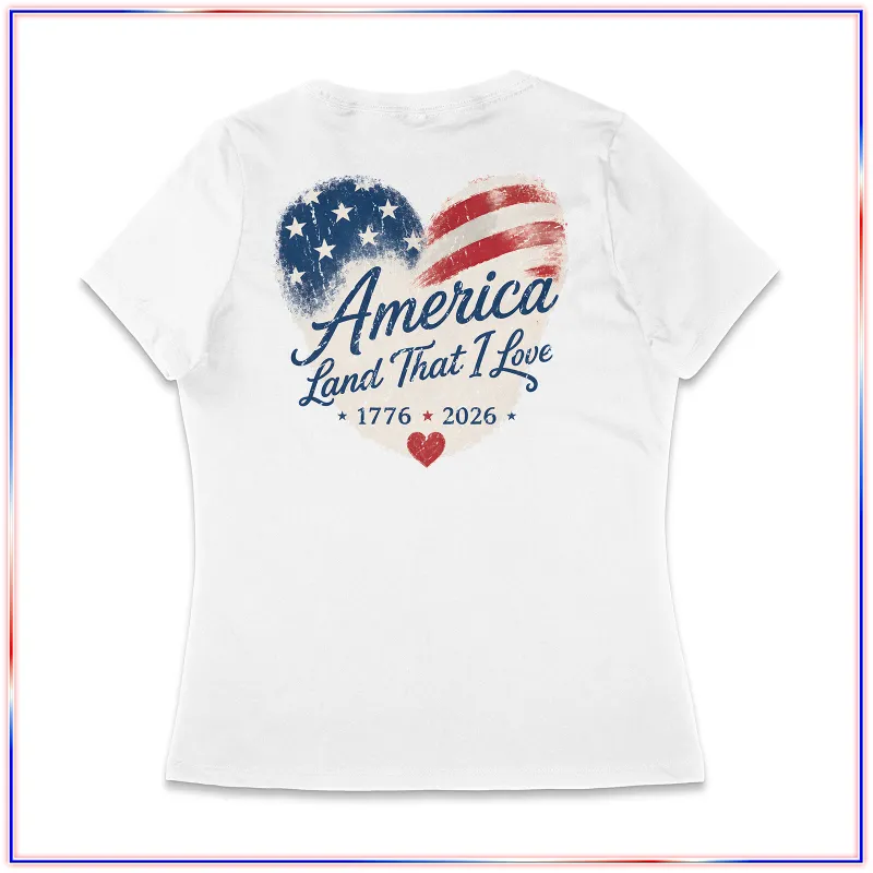America - LVL45V  Volunteer Knitwear™ Women’s Daily V-Neck Tee