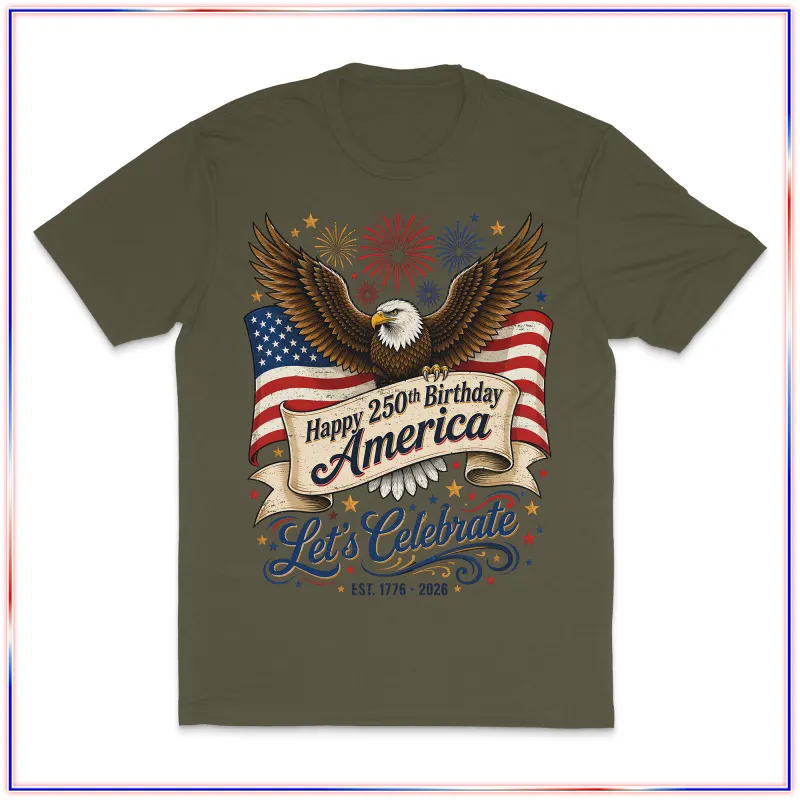 Let's Celebrate - VL100 Volunteer Knitwear™ All-American Tee