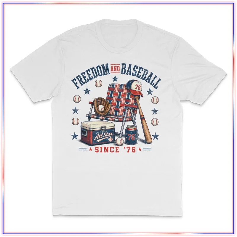 Freedom & Baseball - VL100 Volunteer Knitwear™ All-American Tee