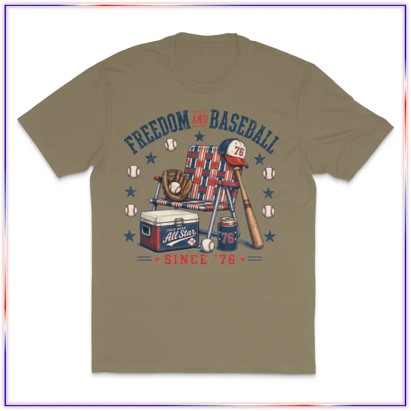 Freedom & Baseball - VL100 Volunteer Knitwear™ All-American Tee