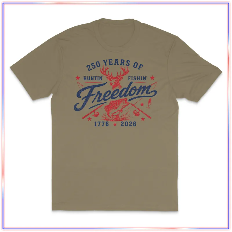 Huntin Fishin - VL100 Volunteer Knitwear™ All-American Tee