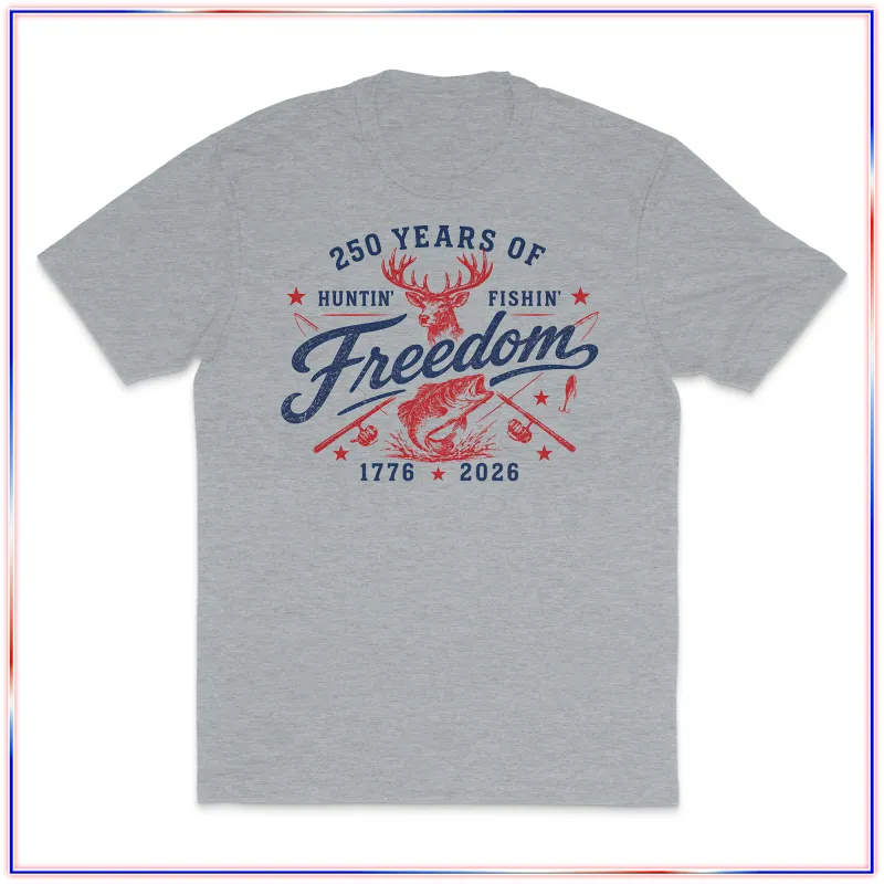 Huntin Fishin - VL100 Volunteer Knitwear™ All-American Tee