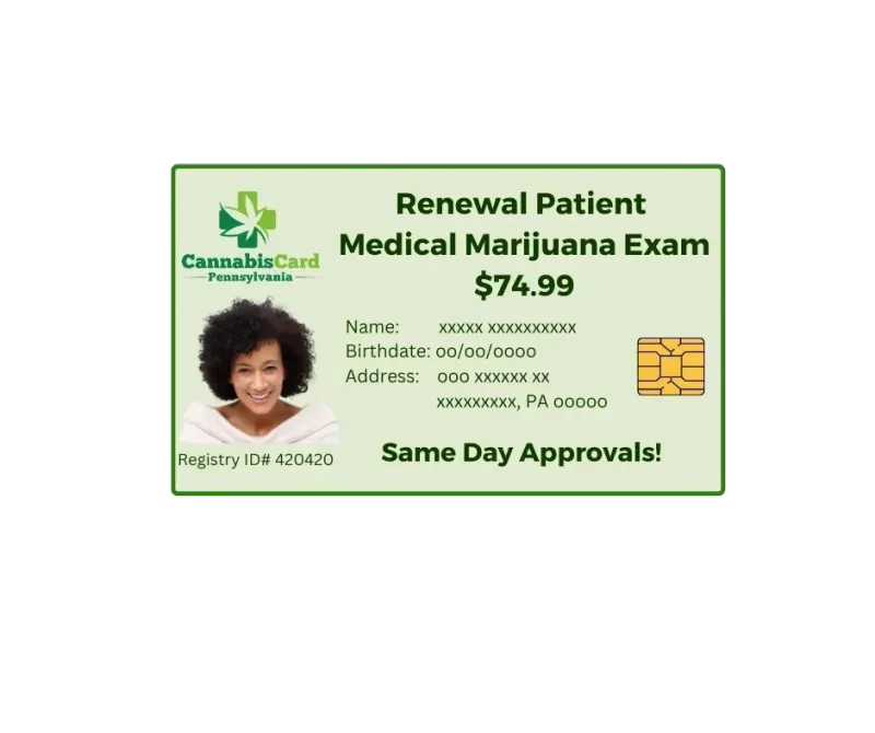 Renewal Patient Medical Marijuana Card Exam