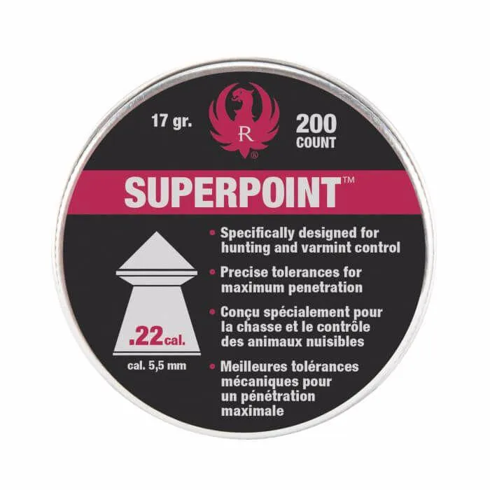RUGER IMPACT .22 POINTED LEAD PELLET 200 CT