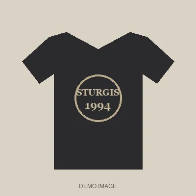 DEMO - 1994 Harley-Davidson Sturgis tee, faded black, L
