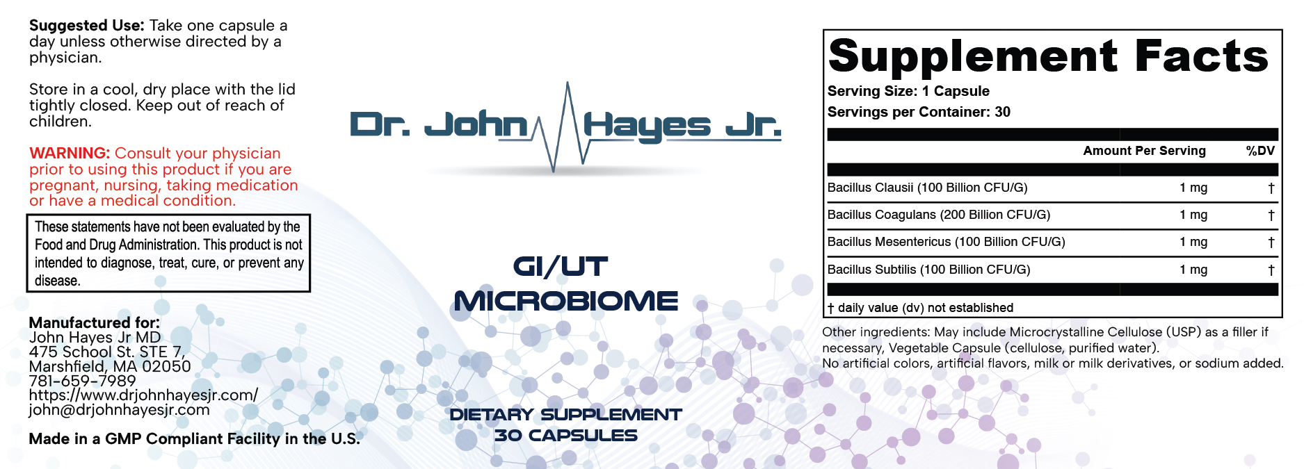 GI/UT Microbiome Probiotic