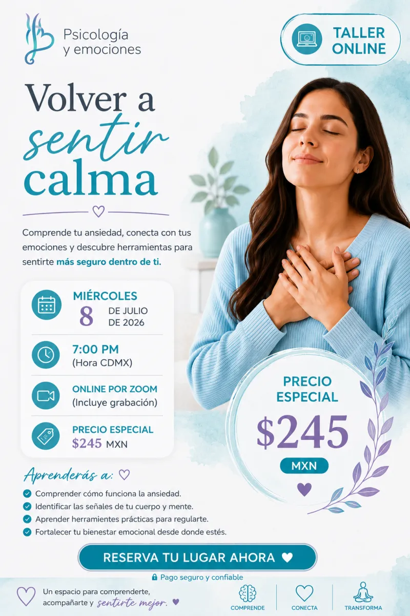 Taller: De la ansiedad a la calma