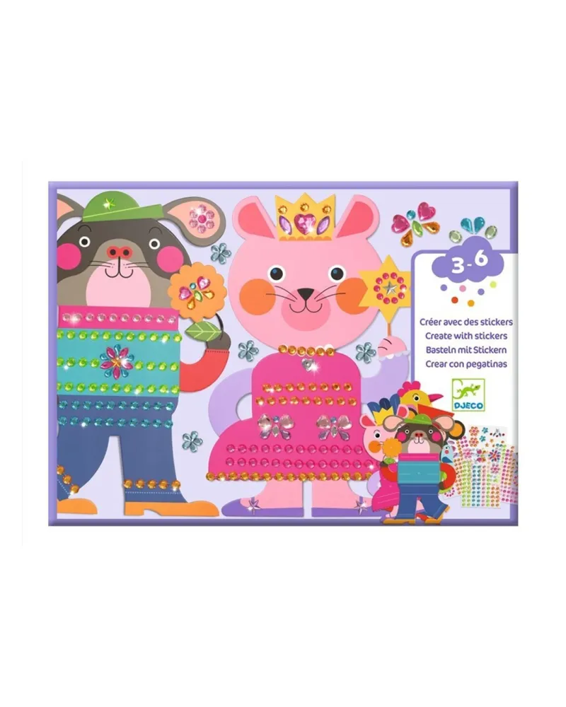 CREAR CON PEGATINAS RESPLANDECIENTES DJECO