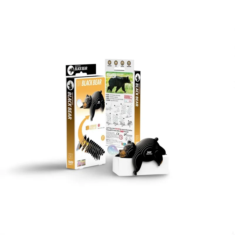 PUZZLE 3D BLACK BEAR 081 EUGY