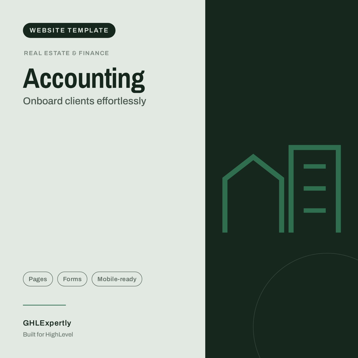 Accounting Website template