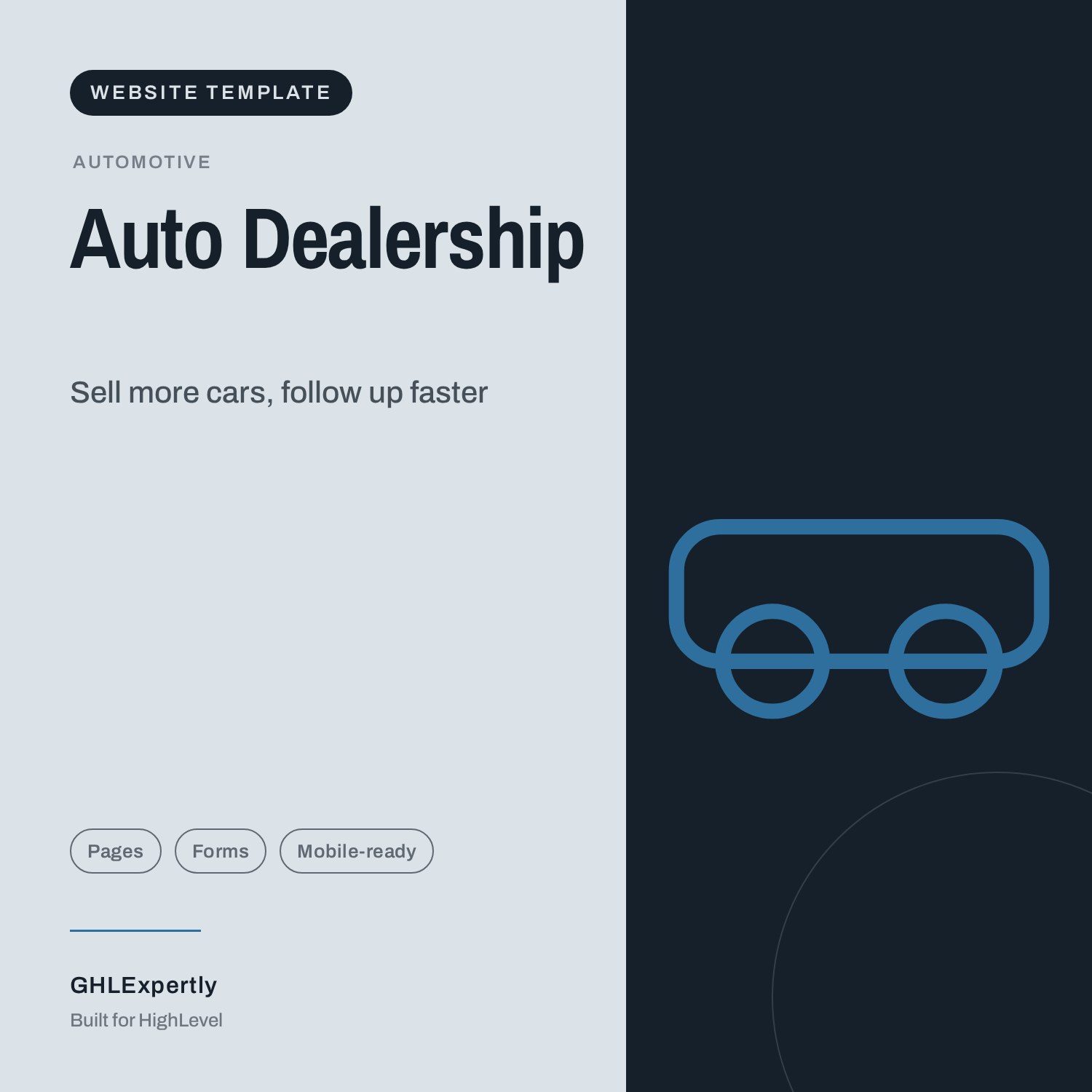 Auto Dealership Website template