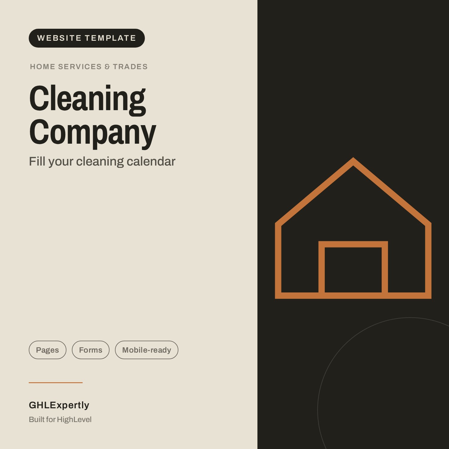 Cleaning Company Website template