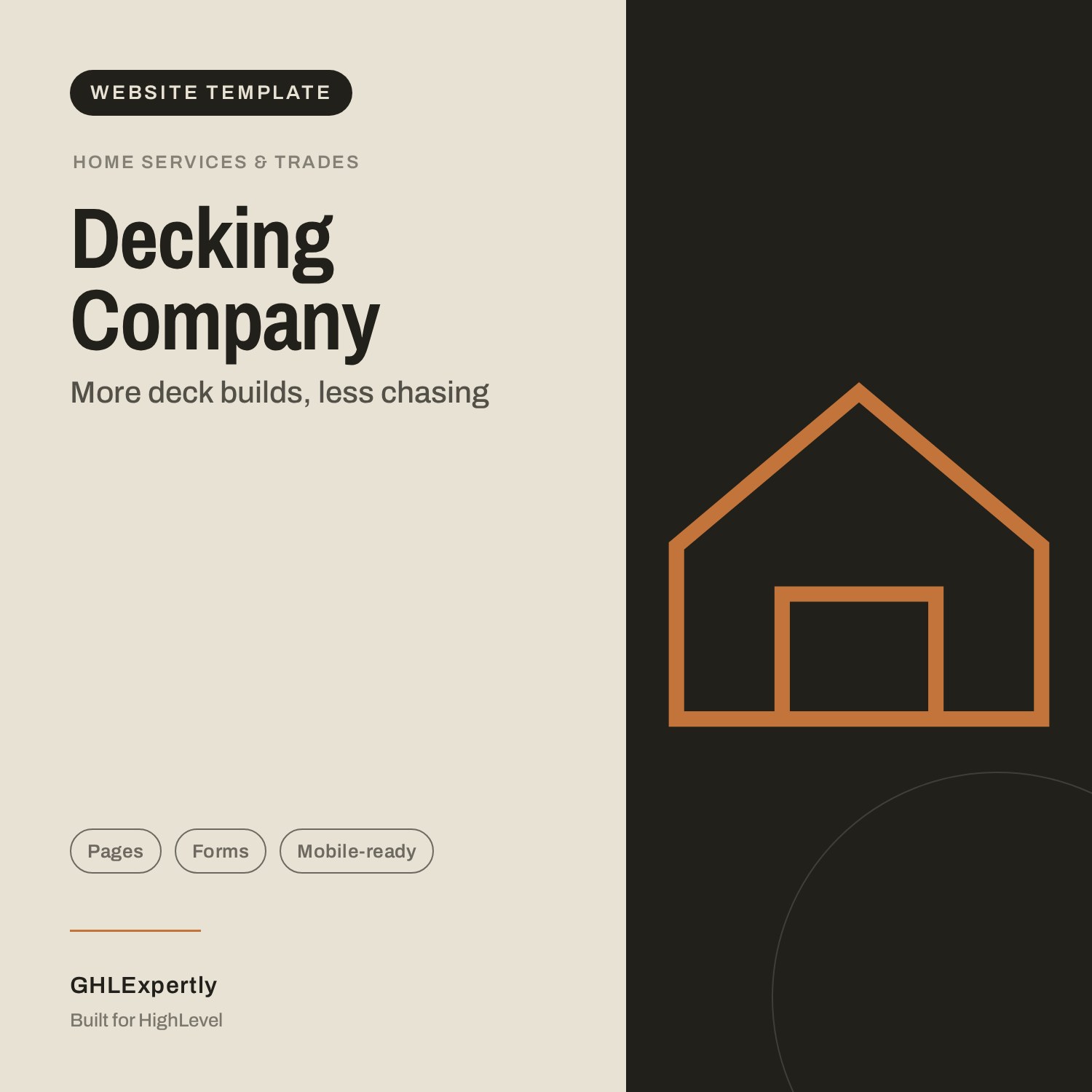 Decking Company Website template