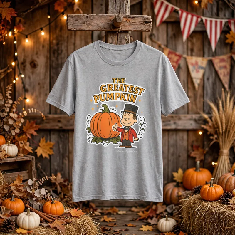 The Greatest Pumpkin Funny T-Shirt, Adultier Adult Humor Tee, The greatest show on a shirt! Graphic Shirt