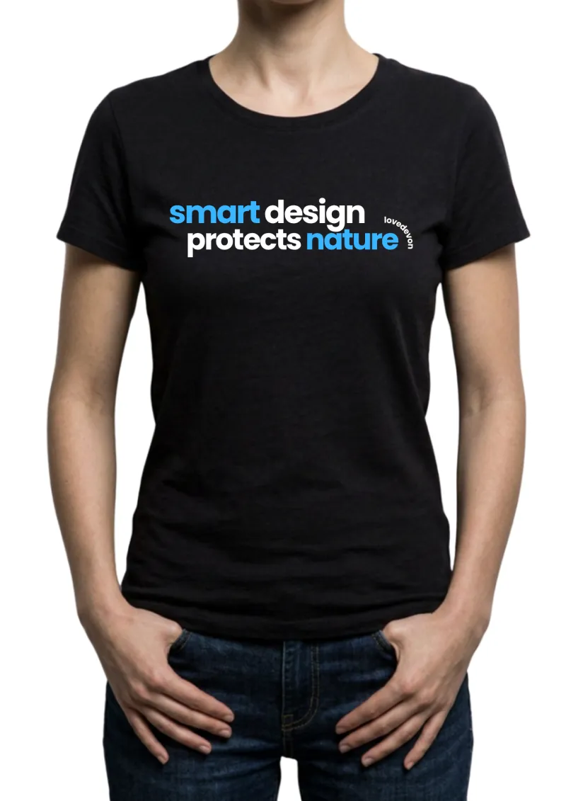 Smart Design Protects Nature Black T-Shirt #NOBESS
