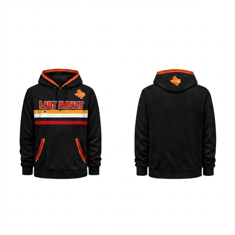 GH-02 Girls long Sleeve Hoodie Black 