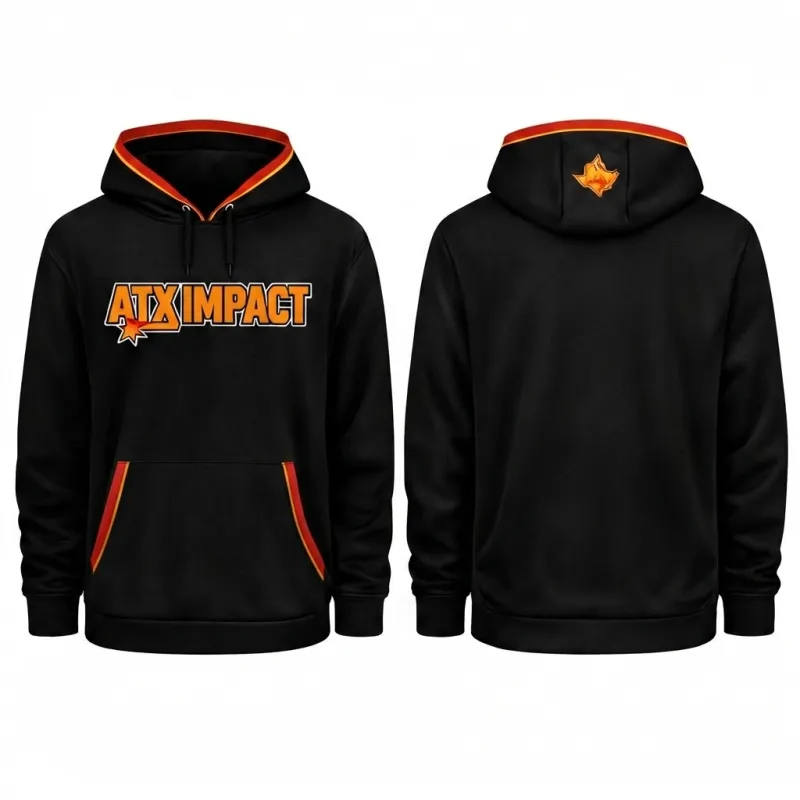 LH-01 long Sleeve Hoodie Black 