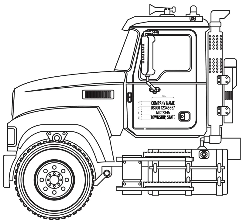 Truck Door Lettering
