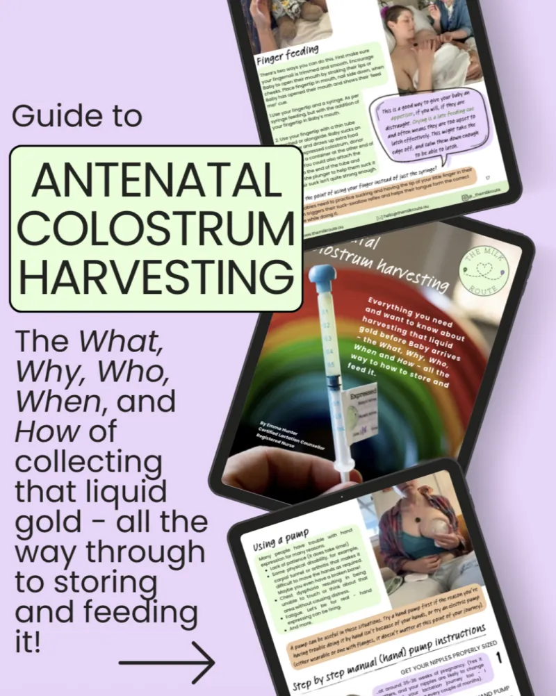 Guide to Antenatal Colostrum Harvesting