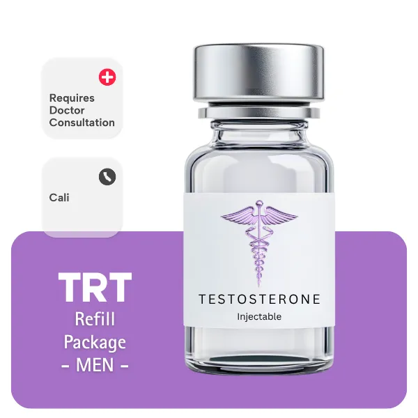 TRT CALI  Men's Refill Package 60 days (Cypionate 200mg/mL 10mL + Anastrozole 24×1mg)
