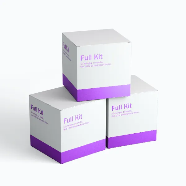 Full Kit (10 syringes, 10 swabs, One 10ml Bacteriostatic Water)