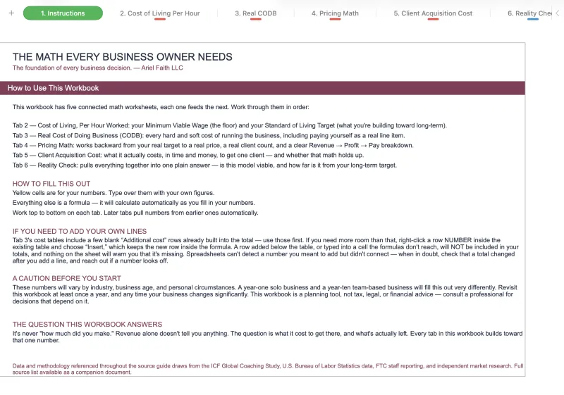 The Business Math Kit