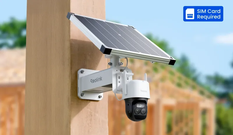 Reolink TrackMix LTE Plus 2 + Reolink Solar Panel Plus Smart 2K 4MP 4G LTE PTZ Solar/Battery Dual-Lens Camera