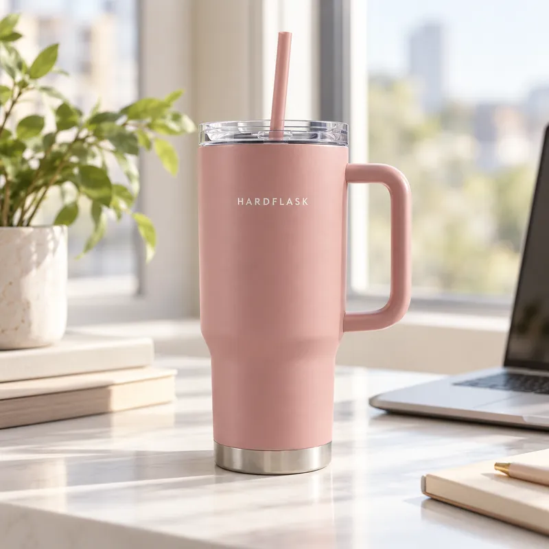 HARDFLASK Horizon 40oz Tumbler – Blush Pink