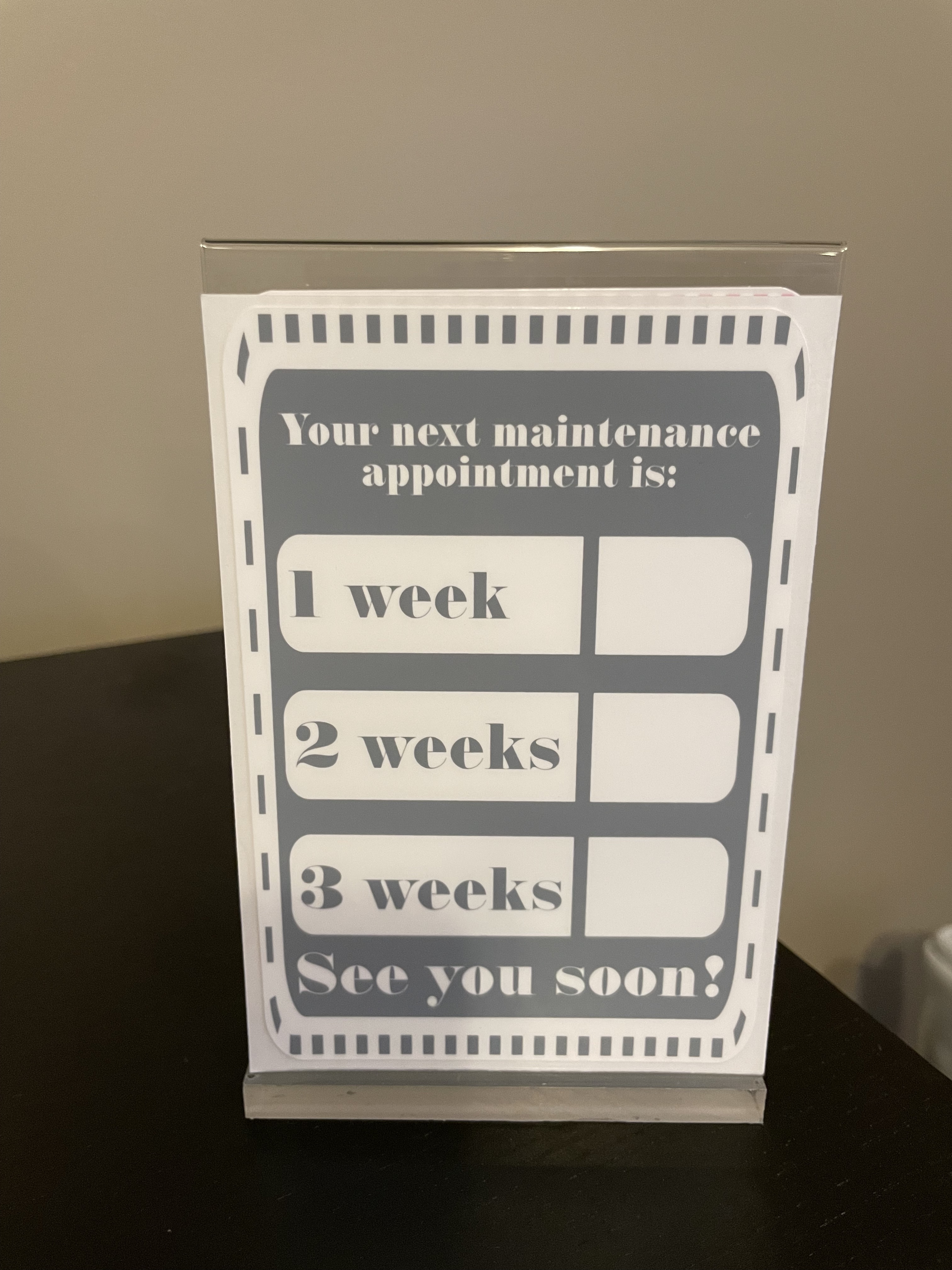 Appointment Reminder Clings
