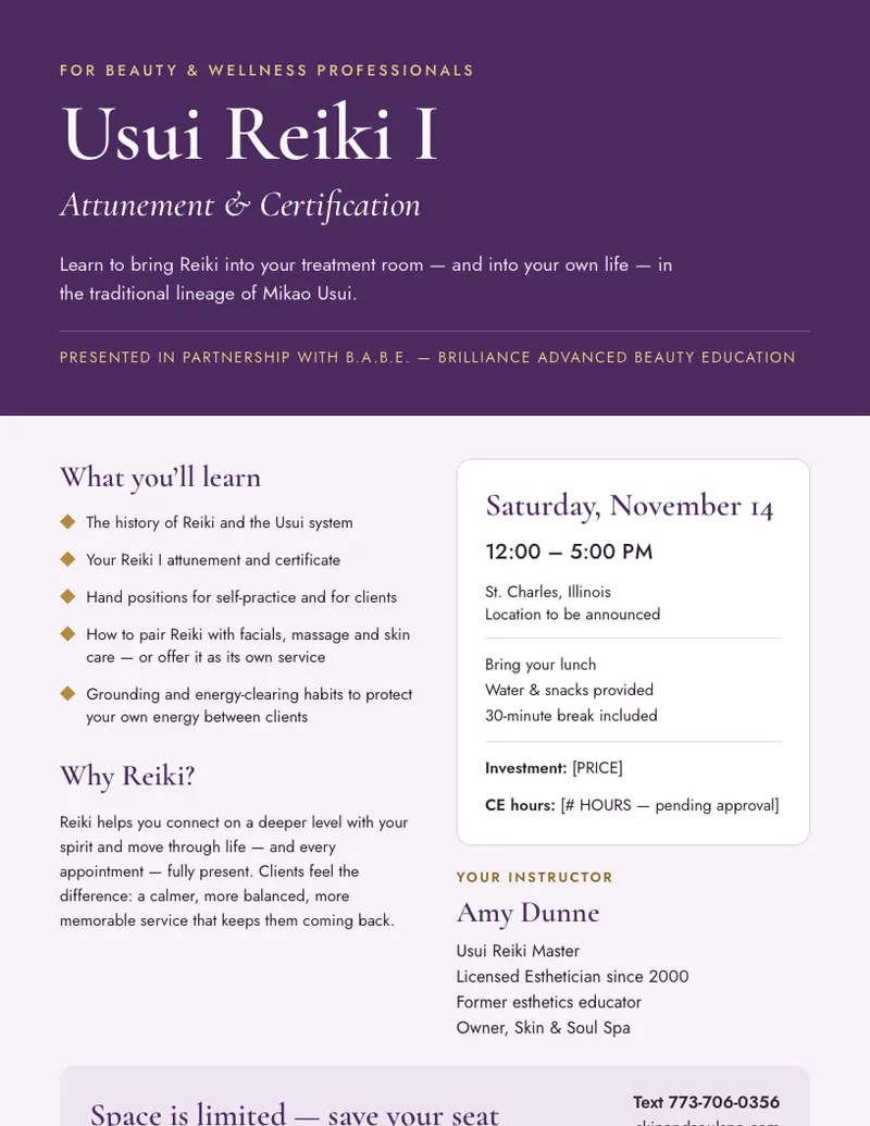 Usui Reiki 1 Certification