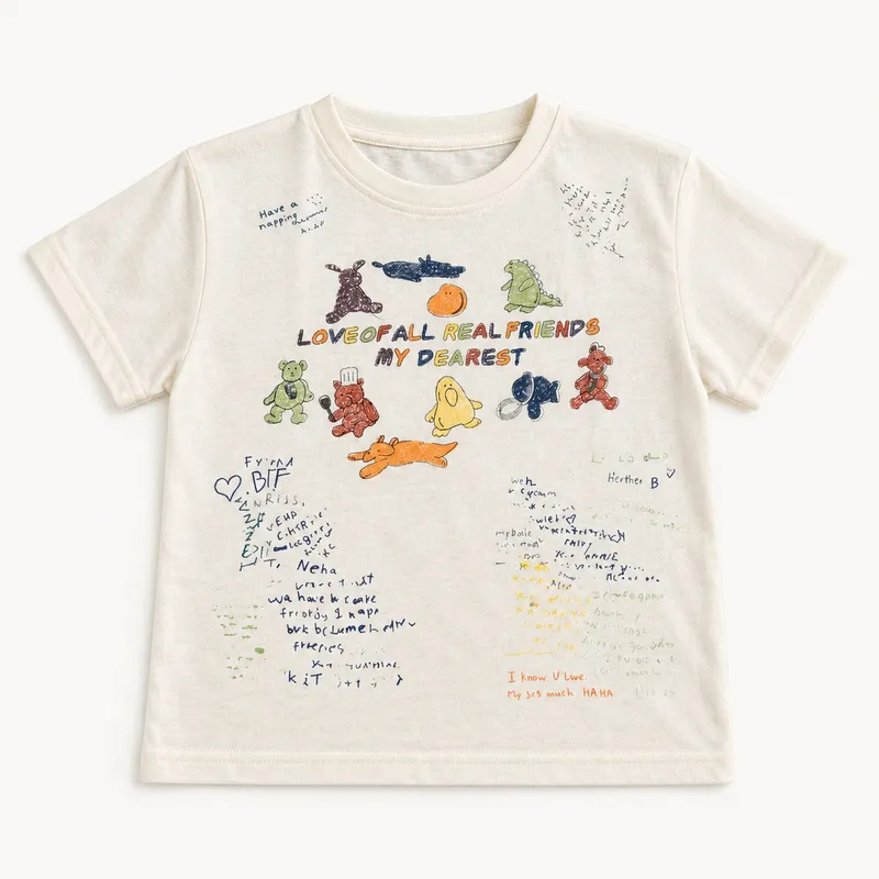 Cream Doodle Friends Tee