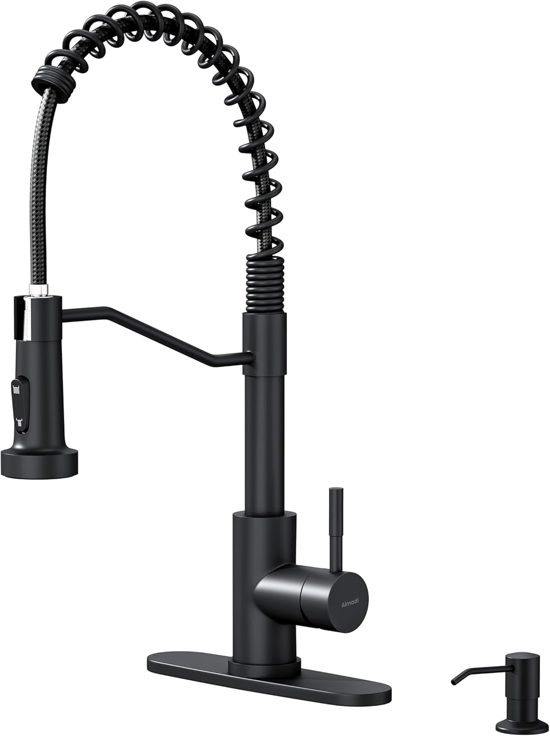 Matte Black Kitchen Faucet - All-in-One Washing Center with Soap Dispenser for DFW, North & East Texas