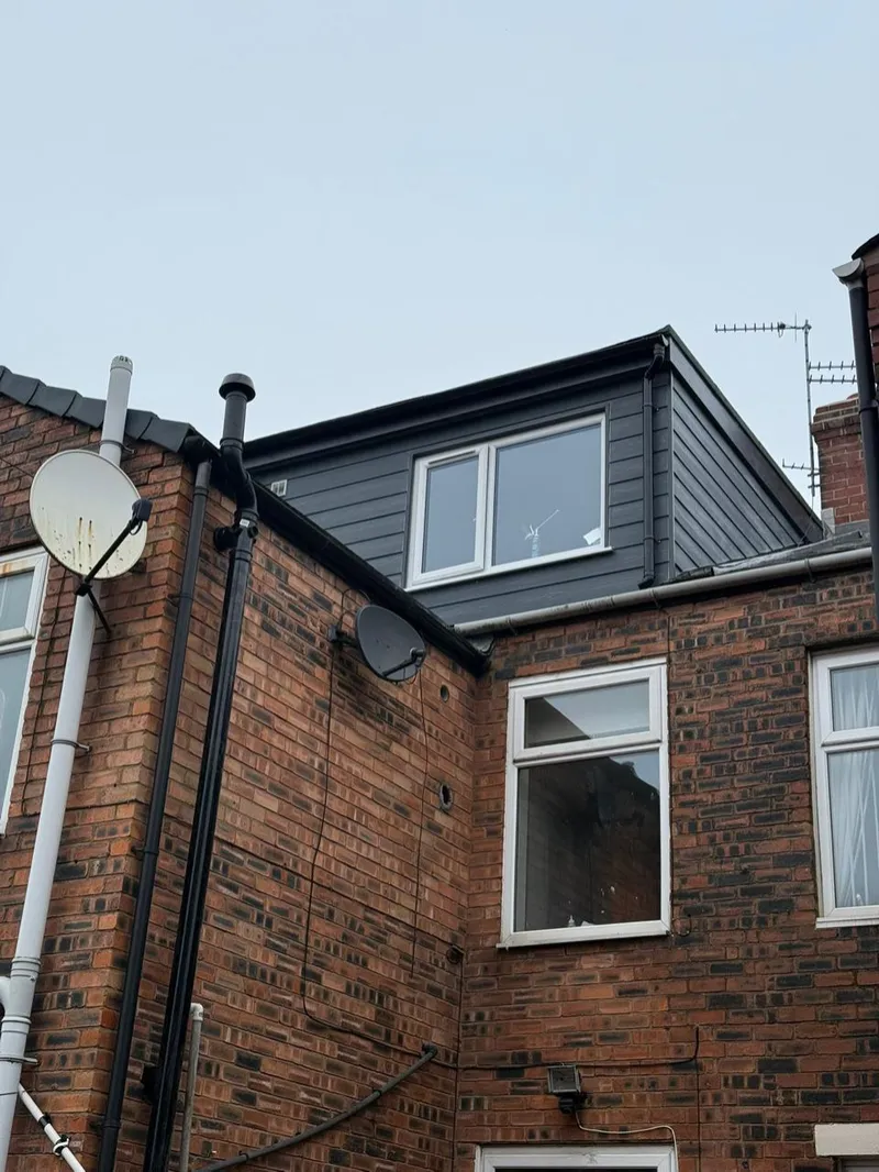 Rear dormer under construction in Failsworth