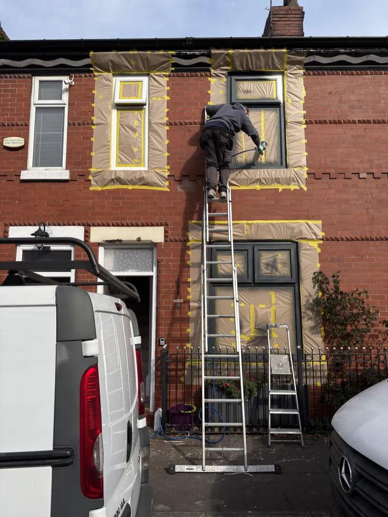 Investment property in Salford during refurbishment
