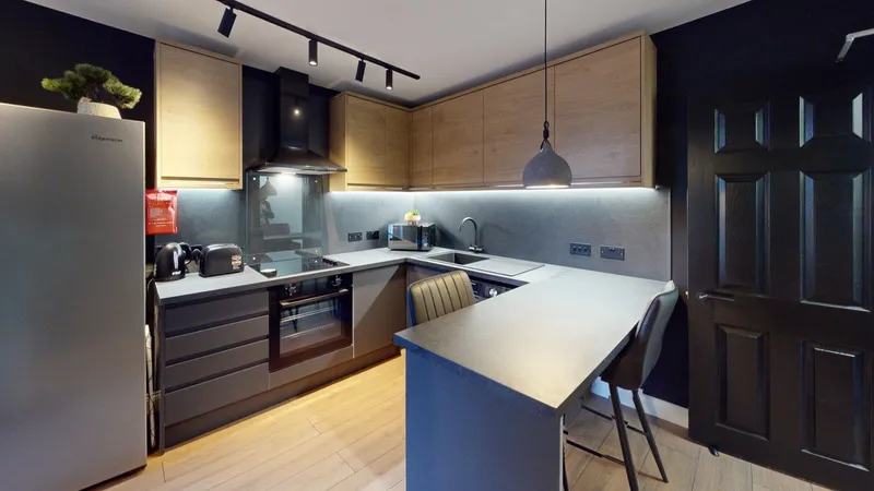 Shared HMO kitchen in Eccles
