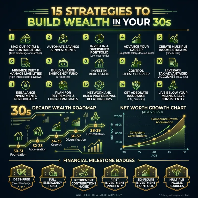 15 Strategies to Build Wealth in Your 30s