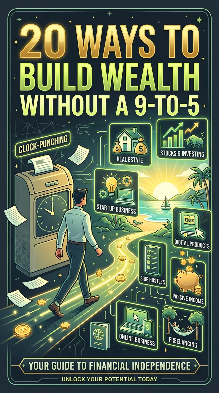 20 Smart Ways to Build Wealth Without a 9-to-5