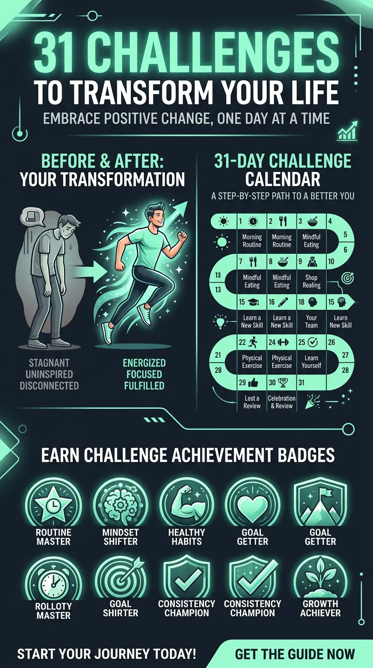 31 Self-Improvement Challenges to Transform Your Life