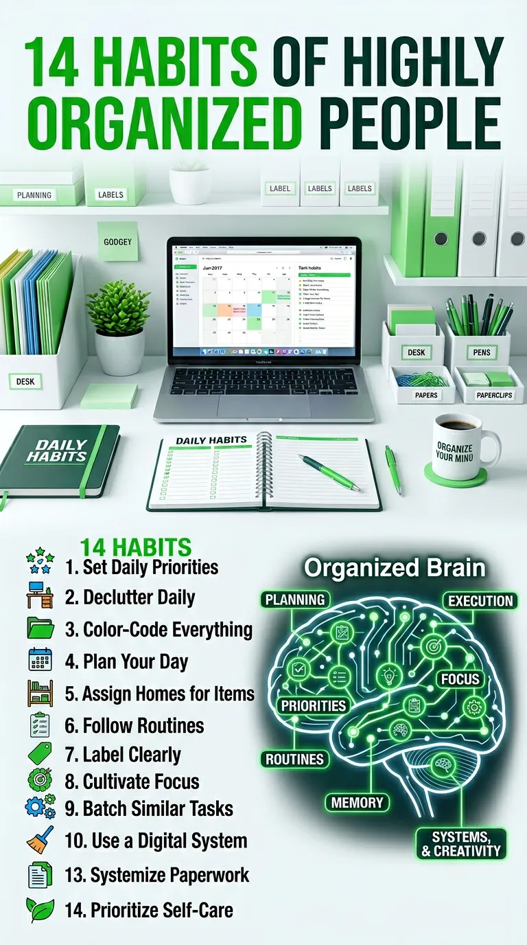 14 Habits of Highly Organized People