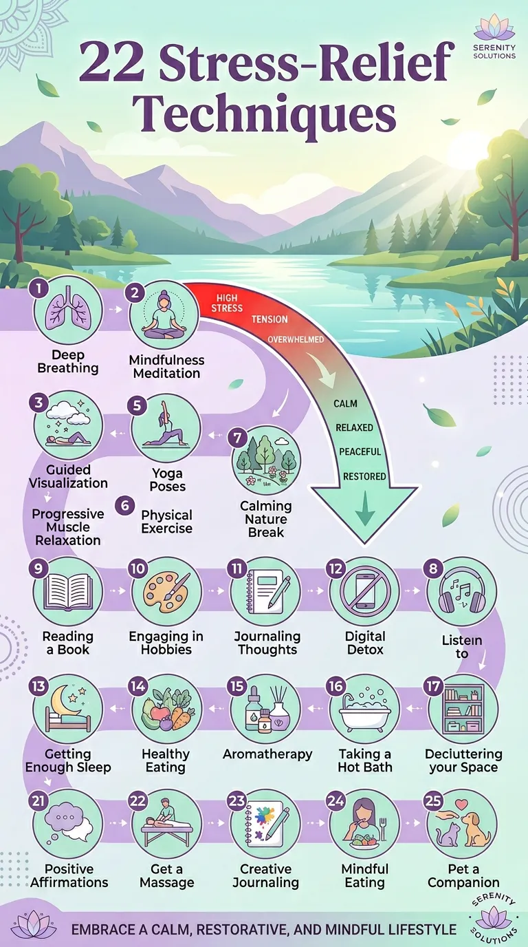 22 Stress-Relief Techniques for a Calmer Life
