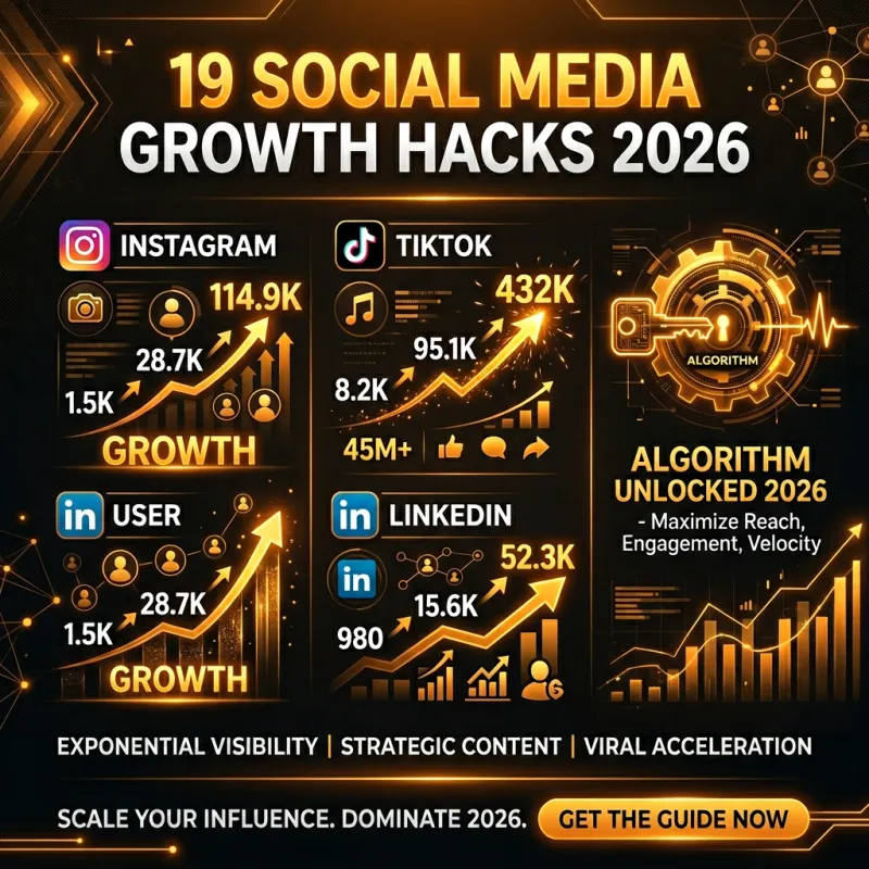 19 Social Media Growth Hacks for 2026
