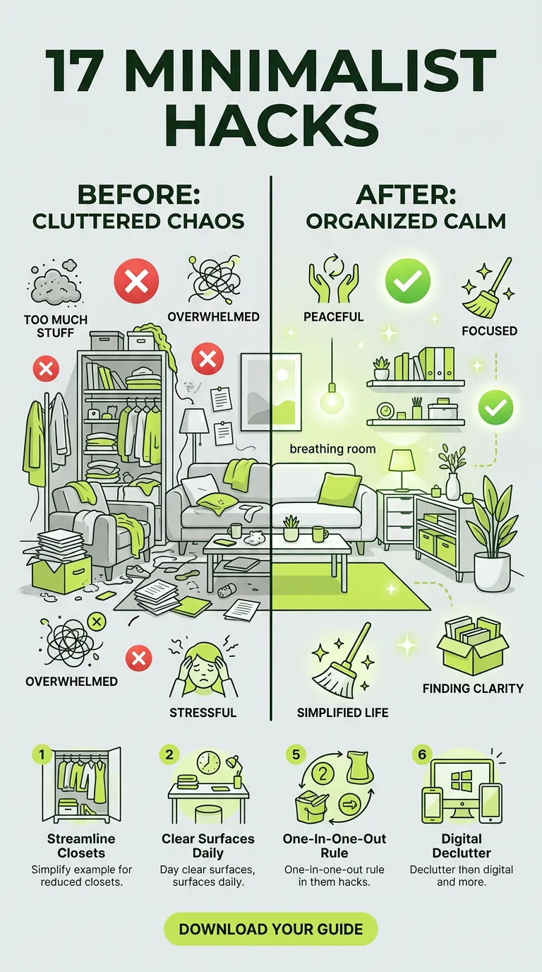 17 Minimalist Hacks for a Clutter-Free Life