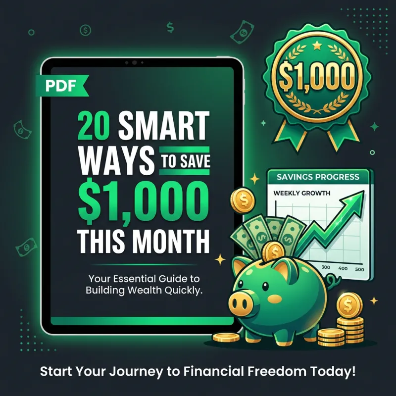 20 Smart Ways to Save $1,000 This Month