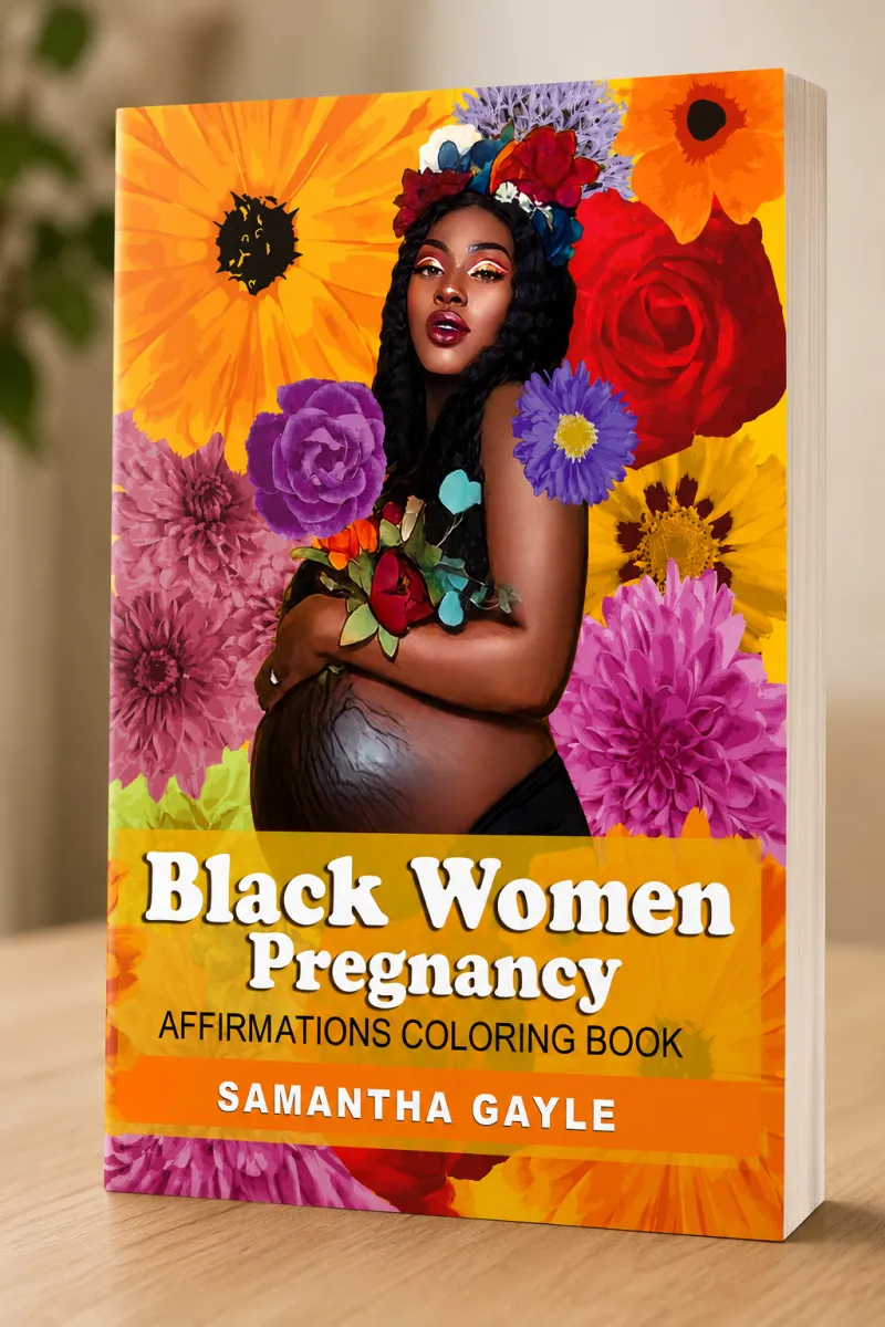 Black Women Pregnancy Affirmations Coloring Book ( DIGITAL)