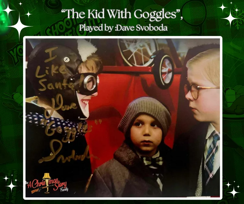 Kid With Goggles Rare Autographed Photo