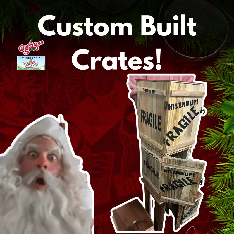 Custom Christmas Story Snow Globe With Custom Crate - Where Nostalgia Swirls! 