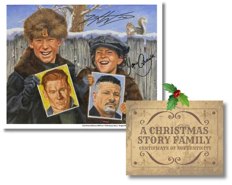 Scut Farkus & Grover Dill “Then and Now” Art Print Custom Made by: A Christmas Story Family™ 🎁